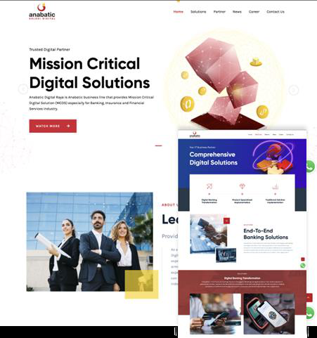Corporate presence for a digital solutions group